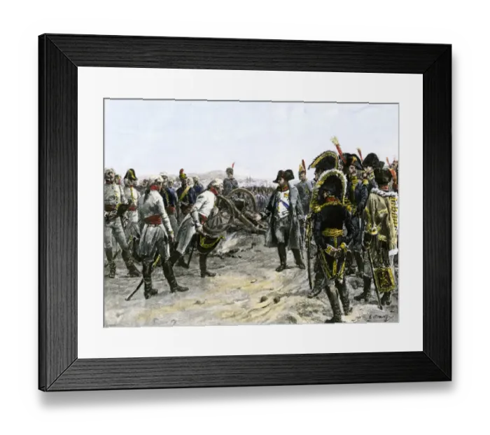 Framed Print : Meeting between Napoleon and Mack von Leiberich at Ulm