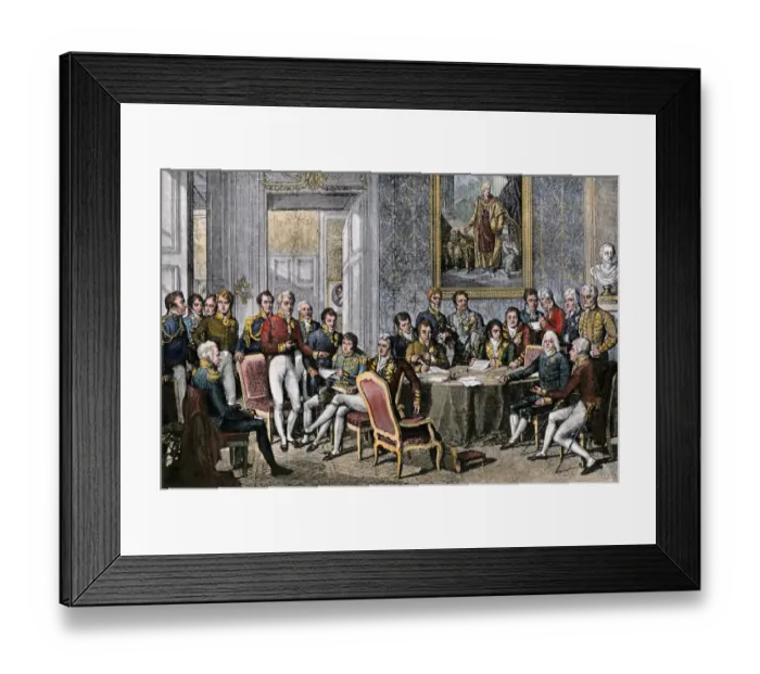 Framed Print : Congress of Vienna, ending the Napoleonic Wars, 1814-1815 Framed Print : Congress of Vienna, ending the Napoleonic Wars, 1814-1815