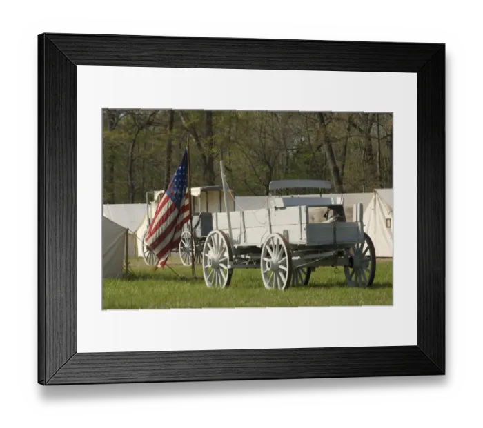 Framed Print : Civil War encampment reenactment Framed Print : Civil War encampment reenactment