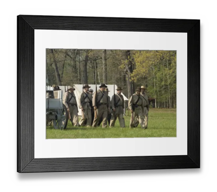 Framed Print : Civil War reenactor soldiers Framed Print : Civil War reenactor soldiers