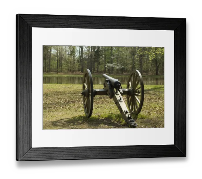 Framed Print : Civil War artillery, Shiloh battlefield Framed Print : Civil War artillery, Shiloh battlefield