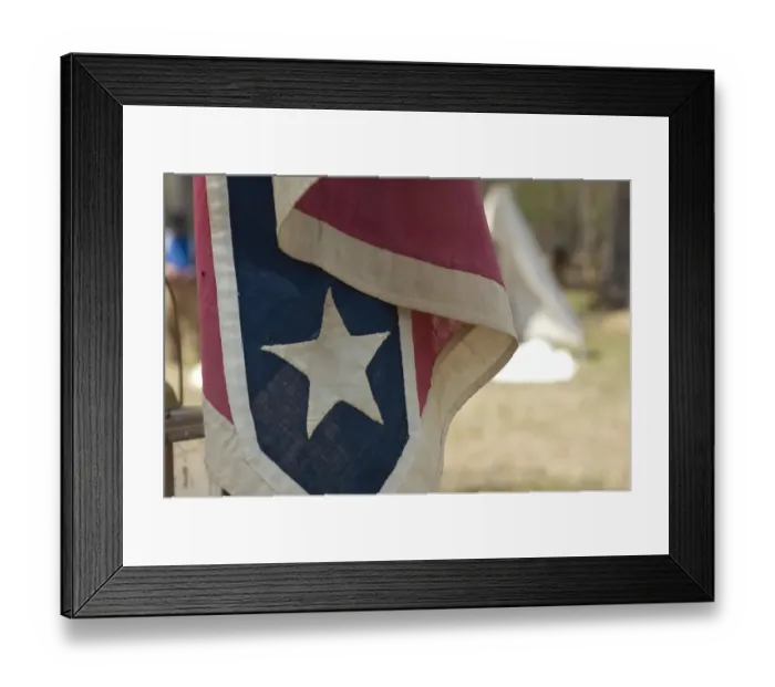 Framed Print : Confederate battle flag Framed Print : Confederate battle flag