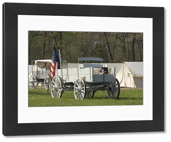 Civil War encampment reenactment