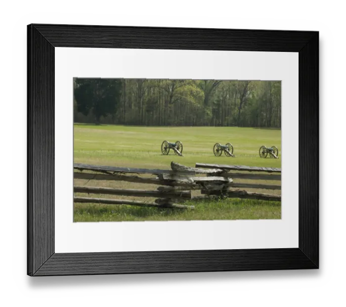 Framed Print : Civil War artillery, Shiloh battlefield Framed Print : Civil War artillery, Shiloh battlefield
