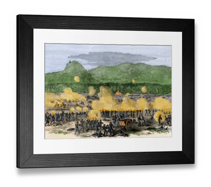 Framed Print : Battle of Chickamauga, 1863