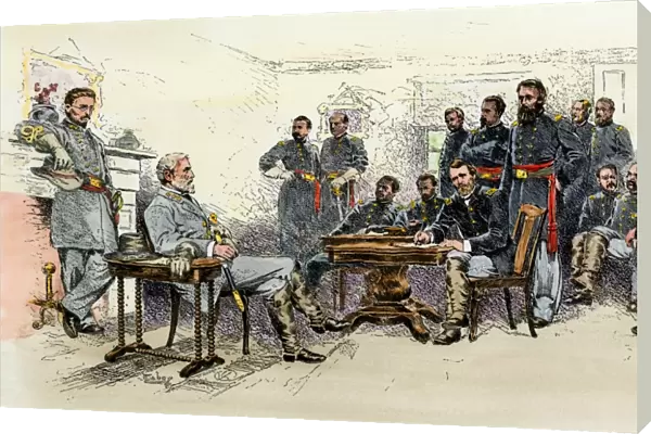 Confederate surrender at Appomattox, 1865
