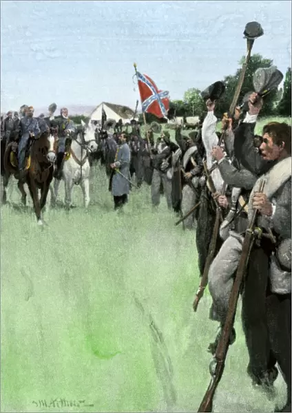 Confederate Army ready at Antietam, 1862