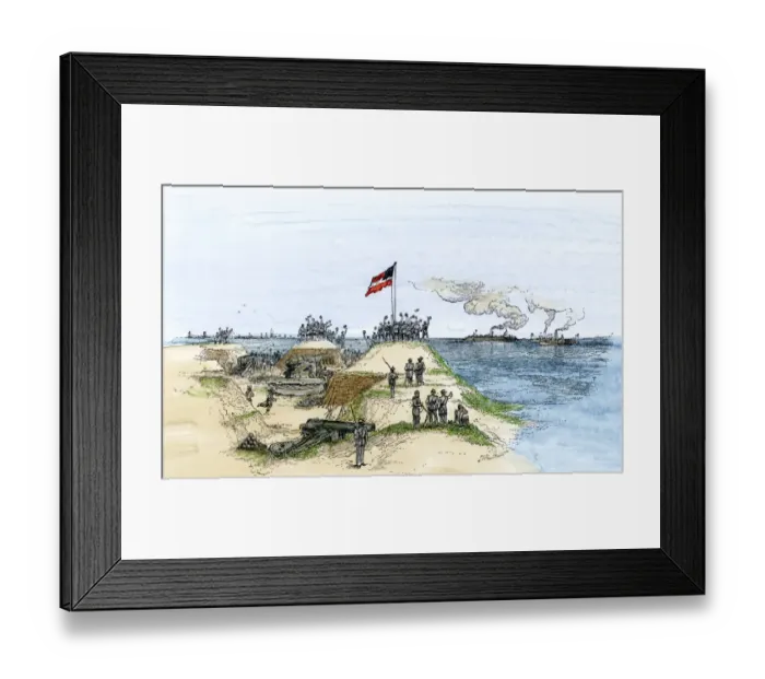 Framed Print : Ironclad Merrimac Framed Print : Ironclad Merrimac