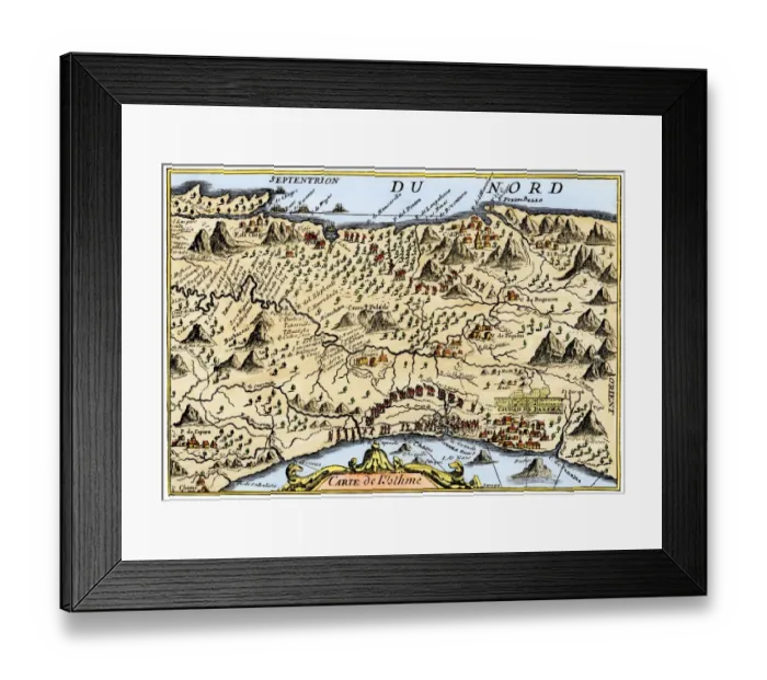 Framed Print : Isthmus of Panama, 1744 Framed Print : Isthmus of Panama, 1744