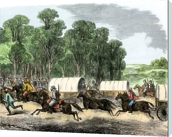 Confederate President Jefferson Davis escaping capture, 1865