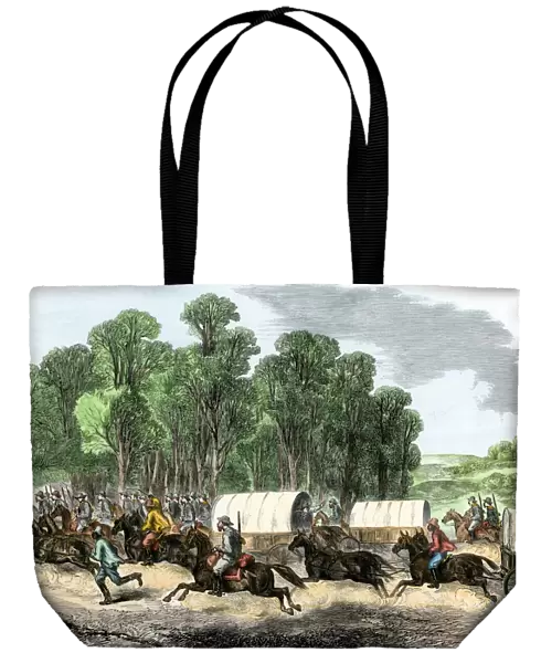 Confederate President Jefferson Davis escaping capture, 1865