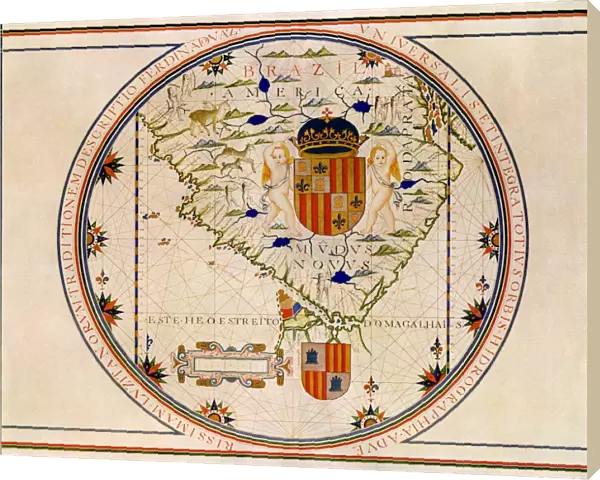 Portuguese map of the tip of South America, 1571