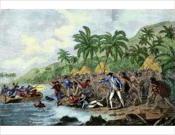 Captain Cook killed by Hawaiian natives, 1779