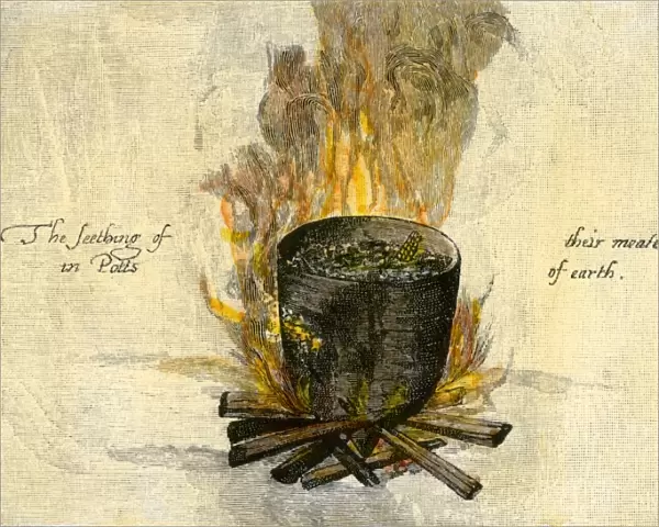 Cookpot of Virginia natives, 1500s