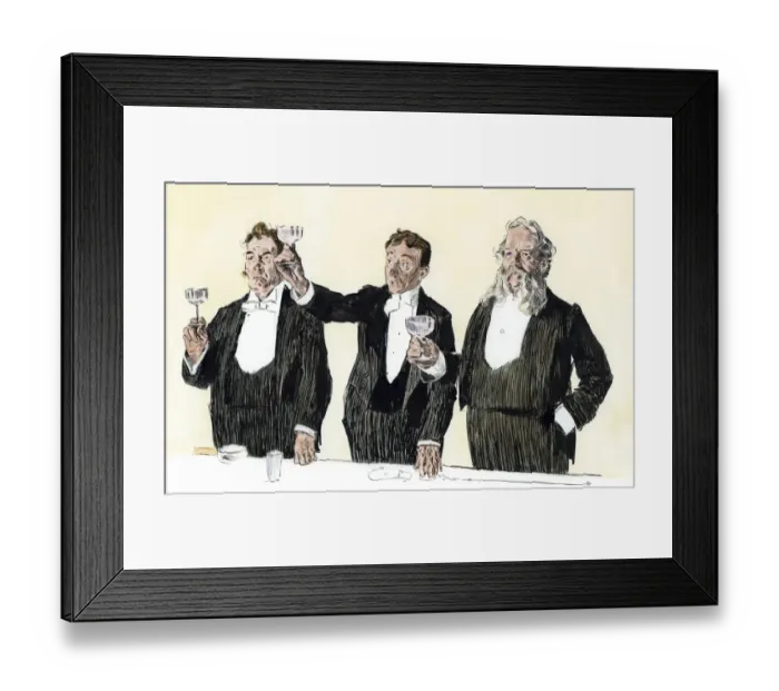 Framed Print : Gentlemens toast to The Queen Framed Print : Gentlemens toast to The Queen