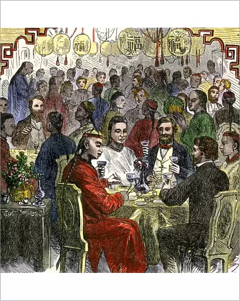 Chinese restaurant in San Francisco, 1860s