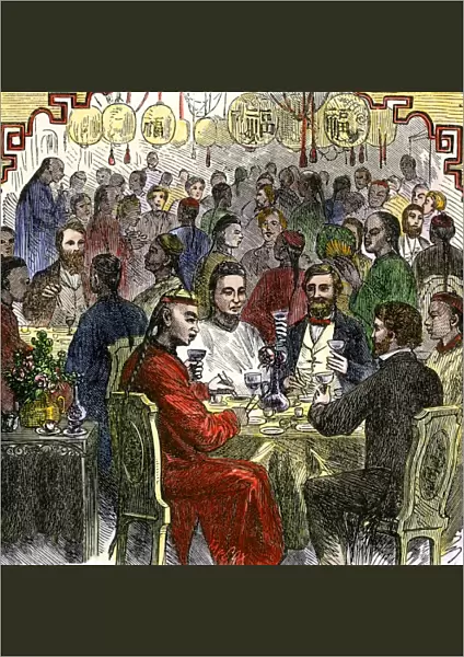 Chinese restaurant in San Francisco, 1860s