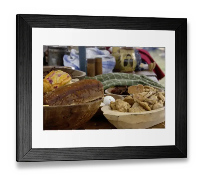 Framed Print : Camp breakfast at a reenactment on the Yorktown battlefield Framed Print : Camp breakfast at a reenactment on the Yorktown battlefield