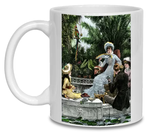 Tea-time, England, 1880s