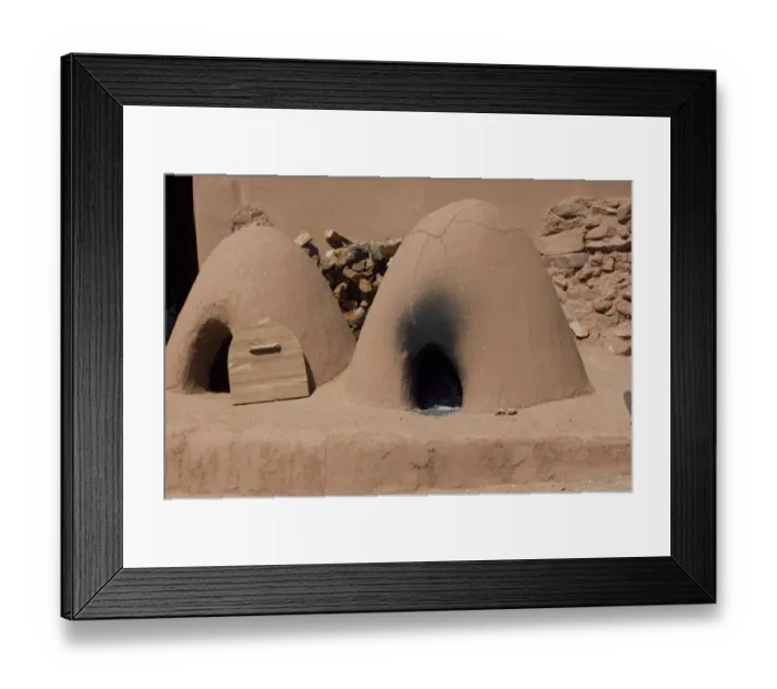 Framed Print : Outdoor ovens, Rancho de las Golondrinas, New Mexico