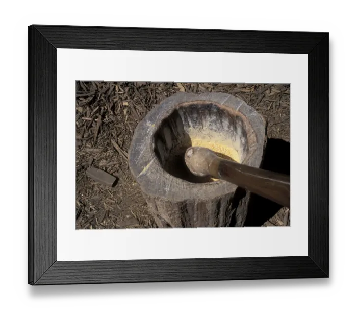 Framed Print : Corn ground into meal at Mount Vernon Framed Print : Corn ground into meal at Mount Vernon