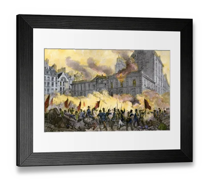 Framed Print : Rioters attack the Royal Palace during the French Revolution Framed Print : Rioters attack the Royal Palace during the French Revolution
