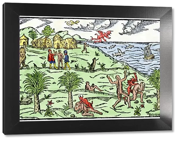 Early depiction of Brazil in the Age of Discovery