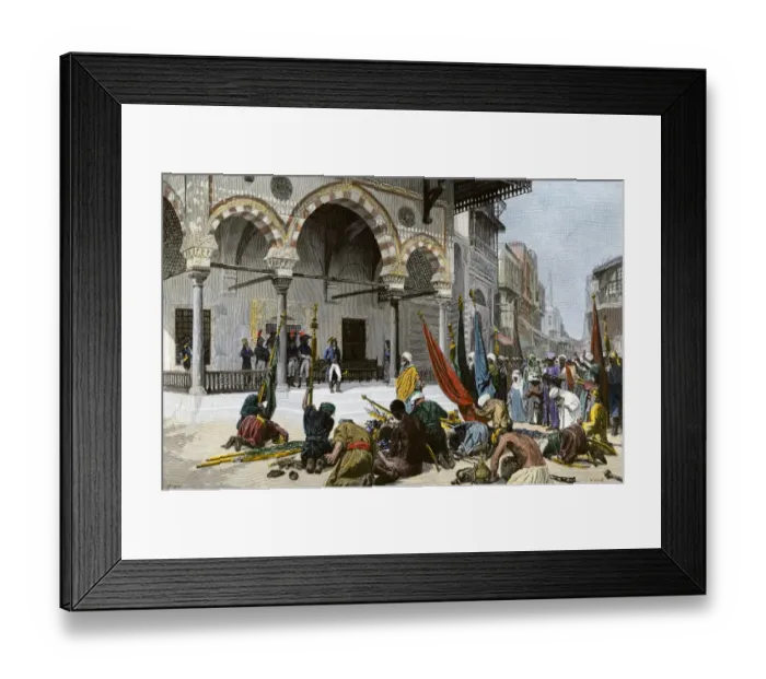 Framed Print : Napoleon accepting the surrender of Cairo, 1798 Framed Print : Napoleon accepting the surrender of Cairo, 1798