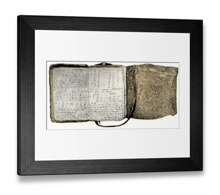 Framed Print : Diary kept by William Clark of the Lewis and Clark expedition 1804 - 1806 Framed Print : Diary kept by William Clark of the Lewis and Clark expedition 1804 - 1806