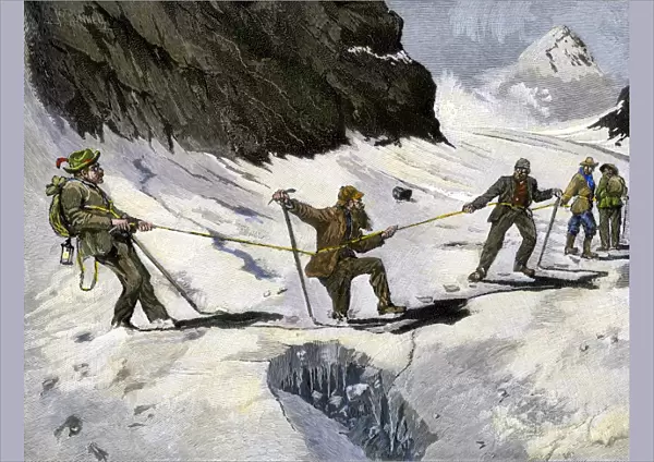 Mountaineering in the Alps, 1800s