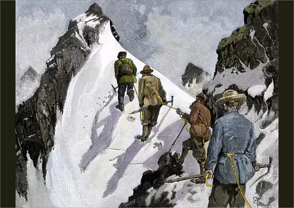 Alpine mountain-climbers, 1800s