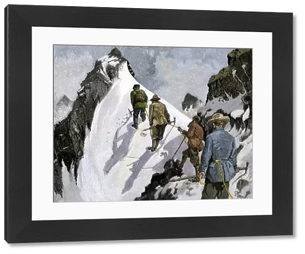 Alpine mountain-climbers, 1800s