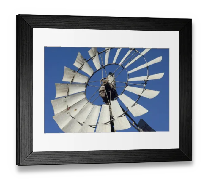 Framed Print : Closeup of windmill manufactured by Aermotor Company Framed Print : Closeup of windmill manufactured by Aermotor Company