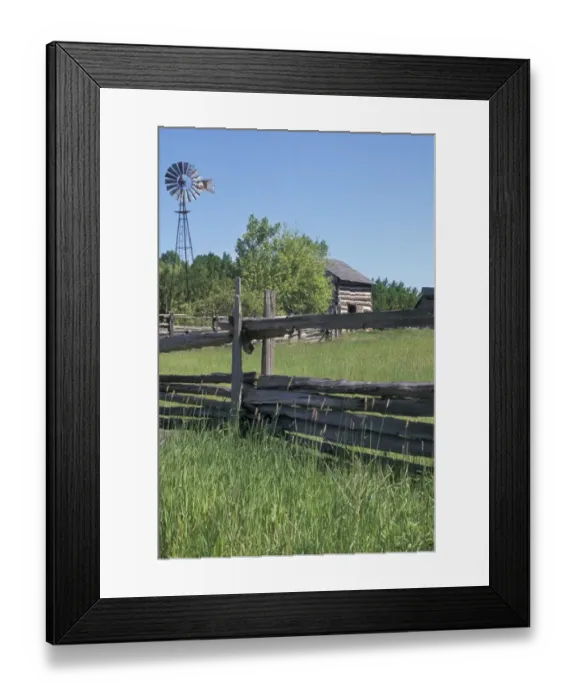 Framed Print : Wisconsin farm of Belgian immigrants, 1800s Framed Print : Wisconsin farm of Belgian immigrants, 1800s