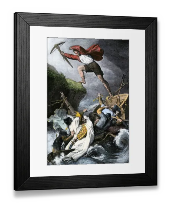 Framed Print : William Tell in the Swiss independence fight