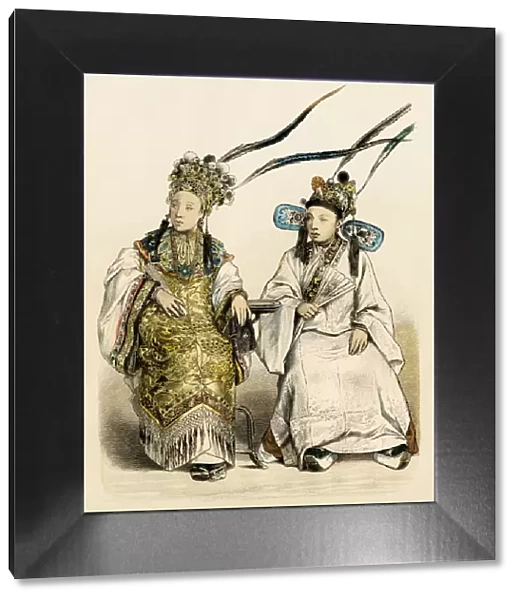 Stylish Chinese women, 1800s