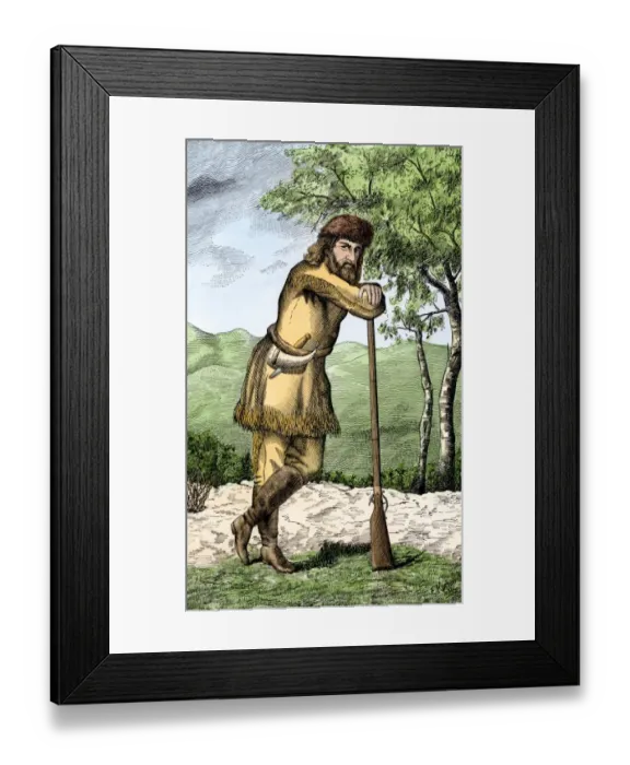 Framed Print : John Finley, discoverer of Kentucky