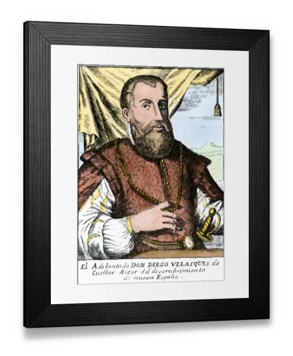 Framed Print : Diego Velazquez de Cuellar Framed Print : Diego Velazquez de Cuellar