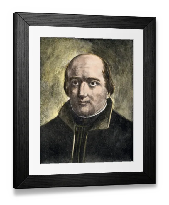 Framed Print : French Jesuit missionary and explorer Jacques Marquette Framed Print : French Jesuit missionary and explorer Jacques Marquette