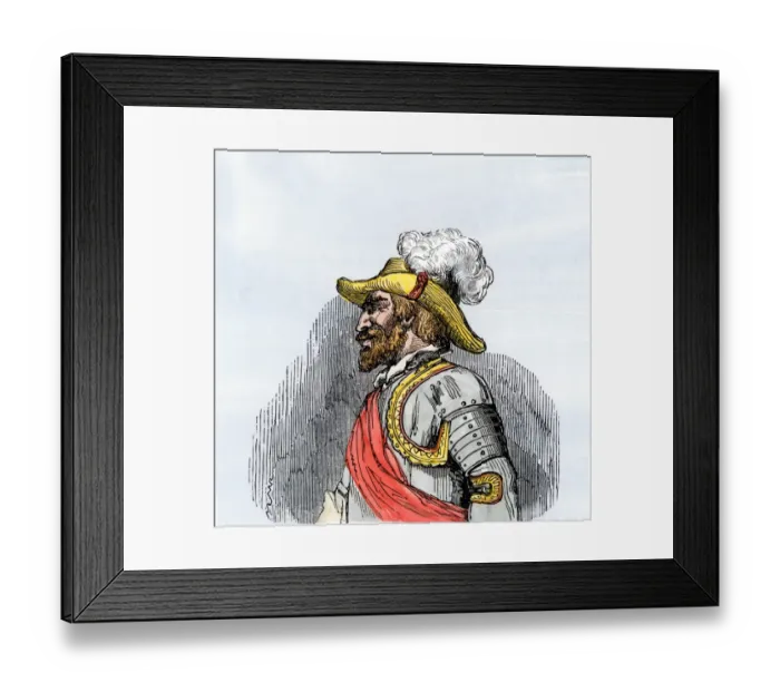 Framed Print : Juan Ponce de Leon portrait Framed Print : Juan Ponce de Leon portrait