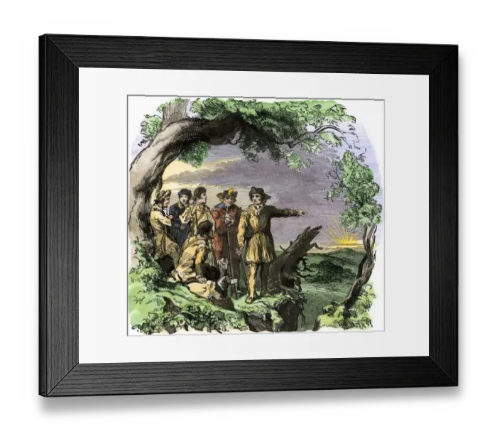 Framed Print : Daniel Boones first sight of Kentucky Framed Print : Daniel Boones first sight of Kentucky