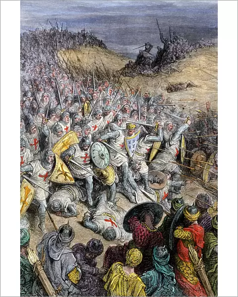 Seljuk Turks defeated at Dorylaeum, First Crusade