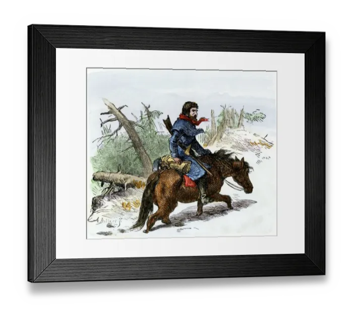 Framed Print : Christopher Gist exploring the wilderness of Ohio Framed Print : Christopher Gist exploring the wilderness of Ohio