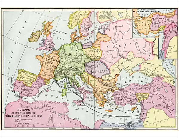 Medieval Europe at the start of the Crusades
