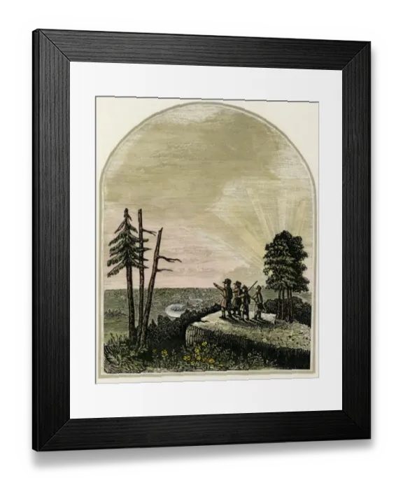 Framed Print : Kentucky viewed by Daniel Boone Framed Print : Kentucky viewed by Daniel Boone
