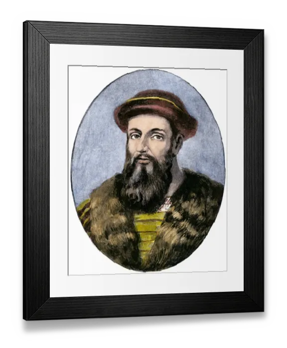Framed Print : Portuguese explorer Ferdinand Magellan Framed Print : Portuguese explorer Ferdinand Magellan