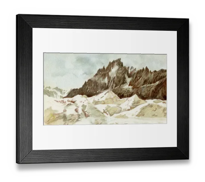 Framed Print : Peak in the snow-covered Alps Framed Print : Peak in the snow-covered Alps