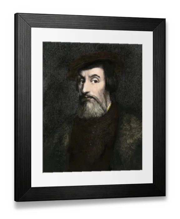 Framed Print : Hernando Cortes, conqueror of Mexico Framed Print : Hernando Cortes, conqueror of Mexico