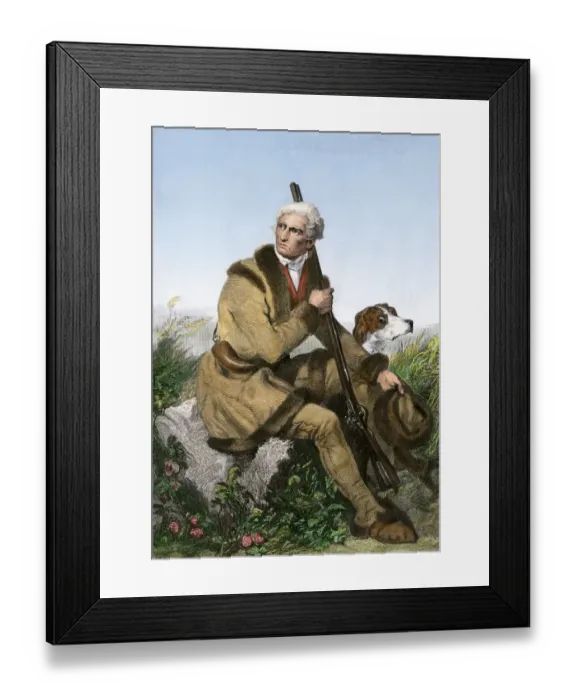 Framed Print : Daniel Boone, pioneer of Kentucky Framed Print : Daniel Boone, pioneer of Kentucky