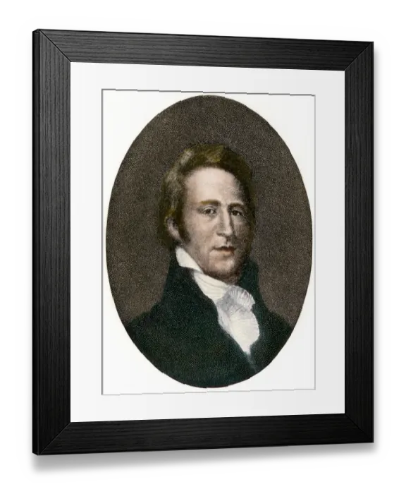 Framed Print : Portrait of explorer William Clark Framed Print : Portrait of explorer William Clark